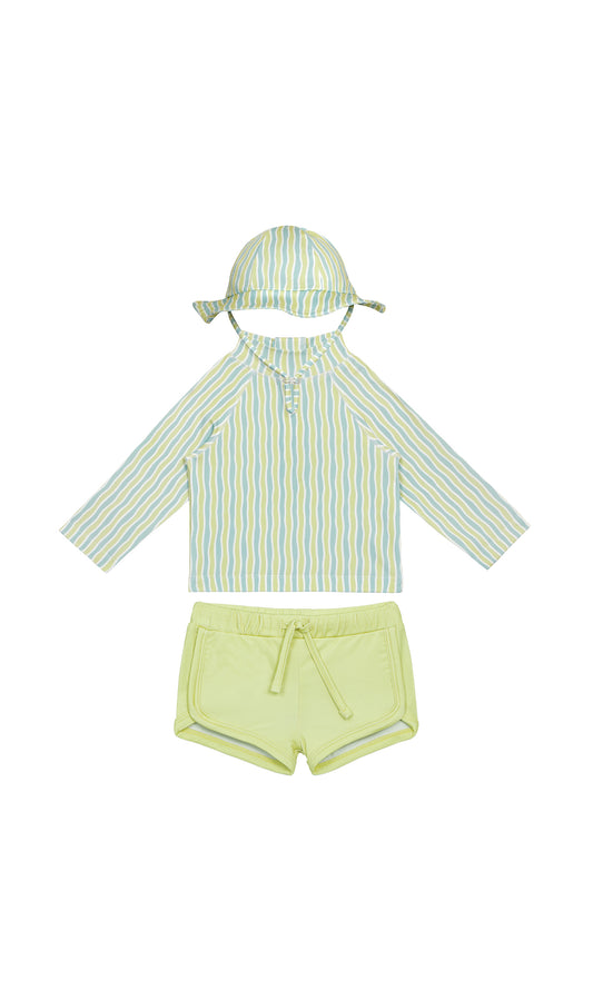 Lime Oasis UV Korumalı Erkek Bebek Mayo Seti