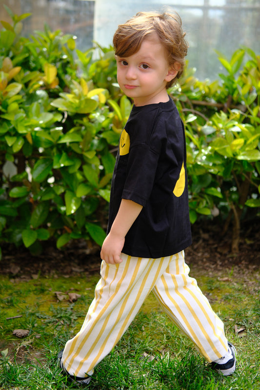 Sarı Çizgili Lemon Pantolon