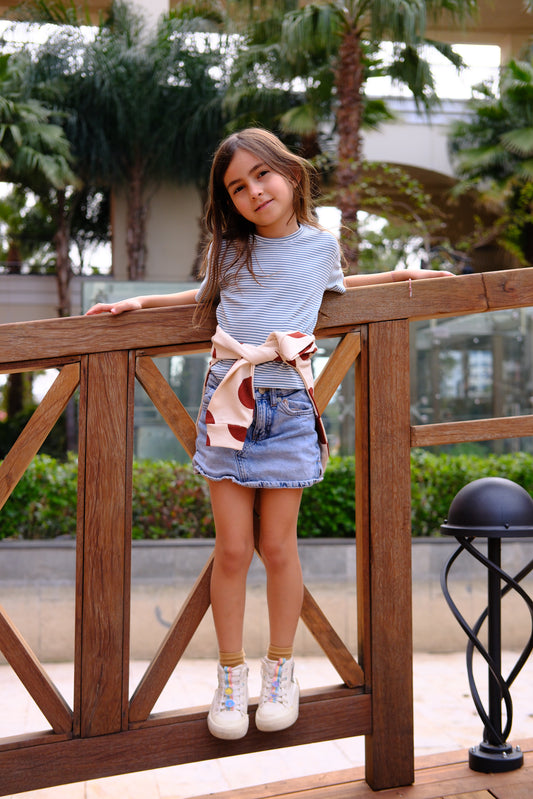 Yeşil Çizgili T-Shirt