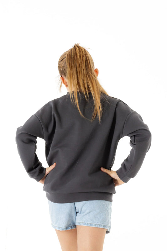 Universe Kol Baskılı Sweatshirt