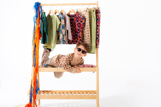 Puzzle Kareli Hırka/Ceket