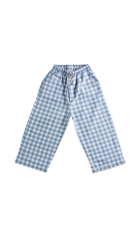 Blue Gingham Trousers