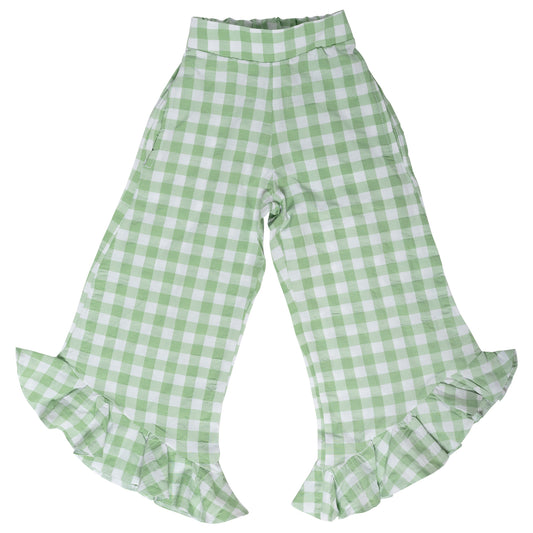 Mint Fırfırlı Pantolon