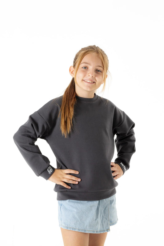 Universe Kol Baskılı Sweatshirt