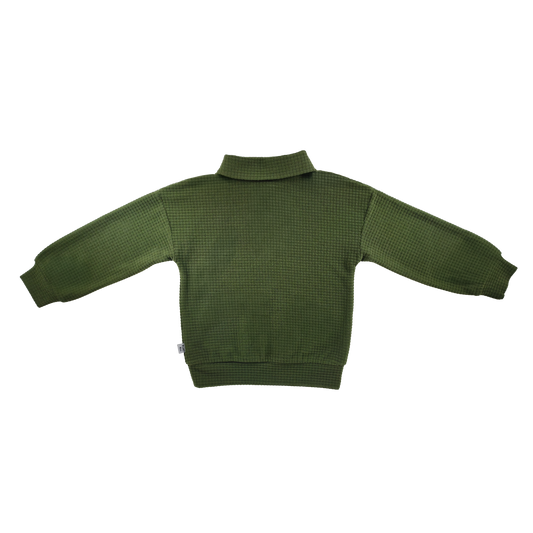 Green Explorer Kadife Sweatshirt