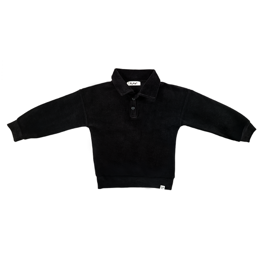 Shadow Kadife Siyah Sweatshirt