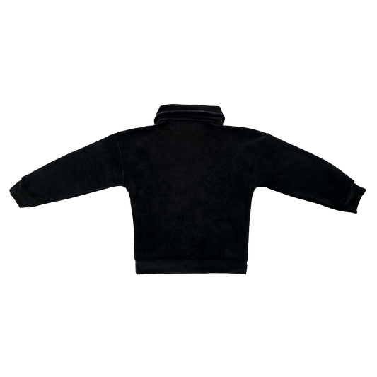 Shadow Kadife Siyah Sweatshirt