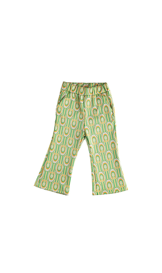 Meadow İspanyol Paça Pantolon Yeşil