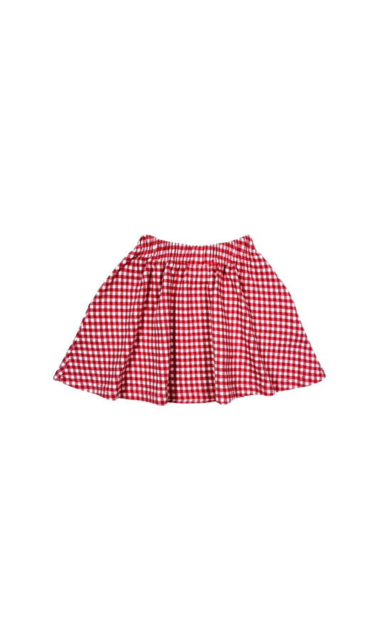 Red Gingham Skirt
